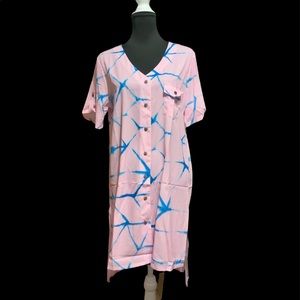 Pink and blue dress. New in package boutique item